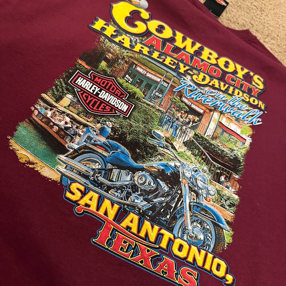 Harley-Davidson Burgundy Tee
